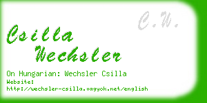 csilla wechsler business card